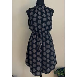 H&M Black HIgh Neck Sleeveless Black Dress size 6